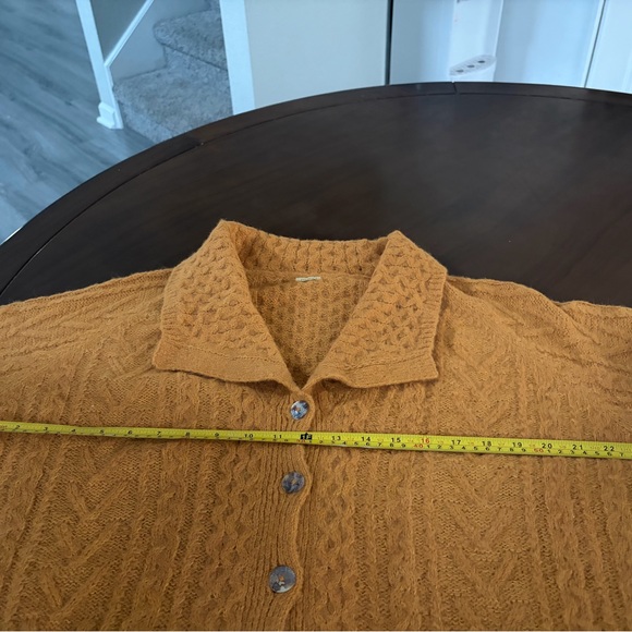 Matta Mustard Cable Knit Cardigan - Picture 5 of 6